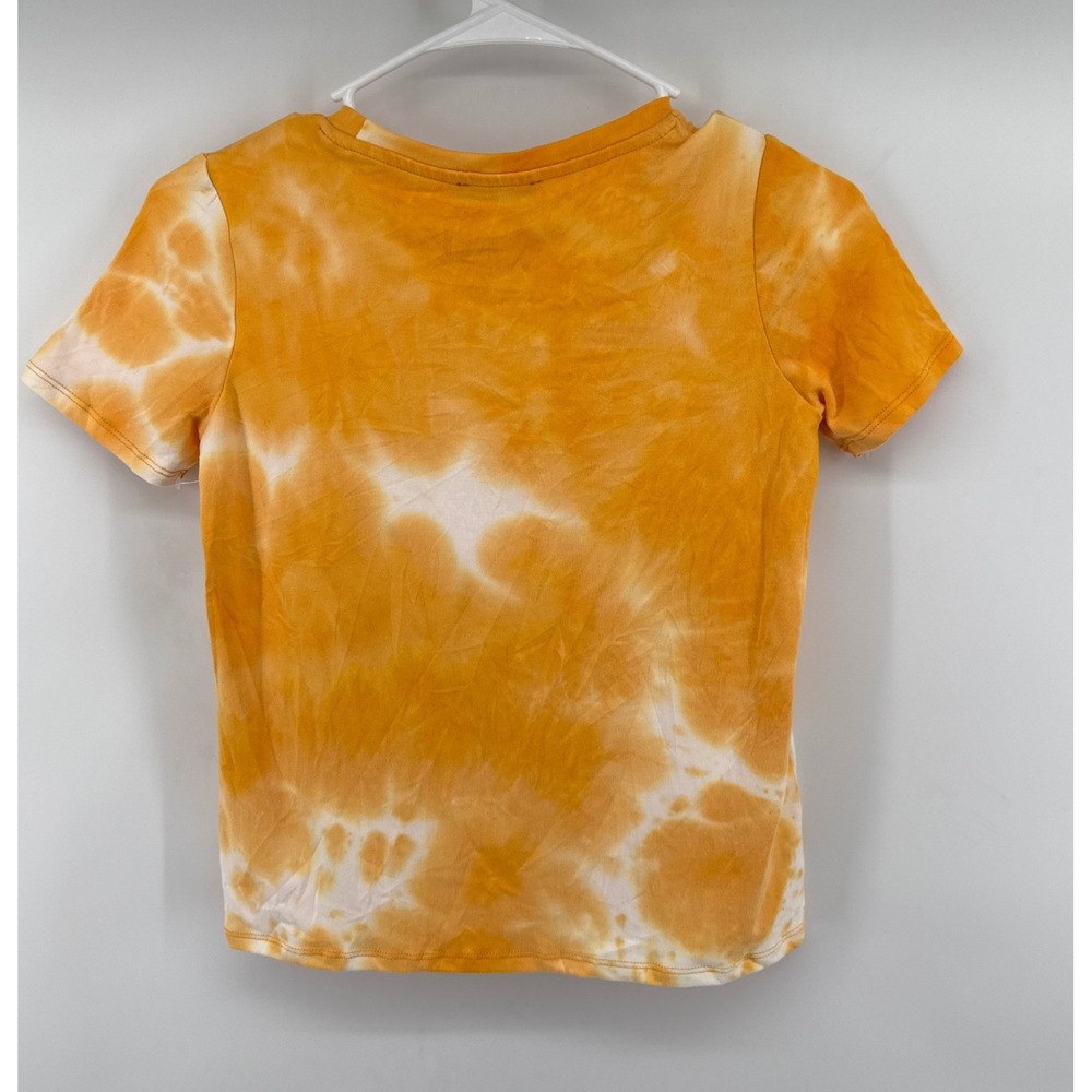 Freshman 1996 Kids Orange White Tie Dye Short Sleeve Crew Neck Tee Size M 8/10 - Picture 2 of 5